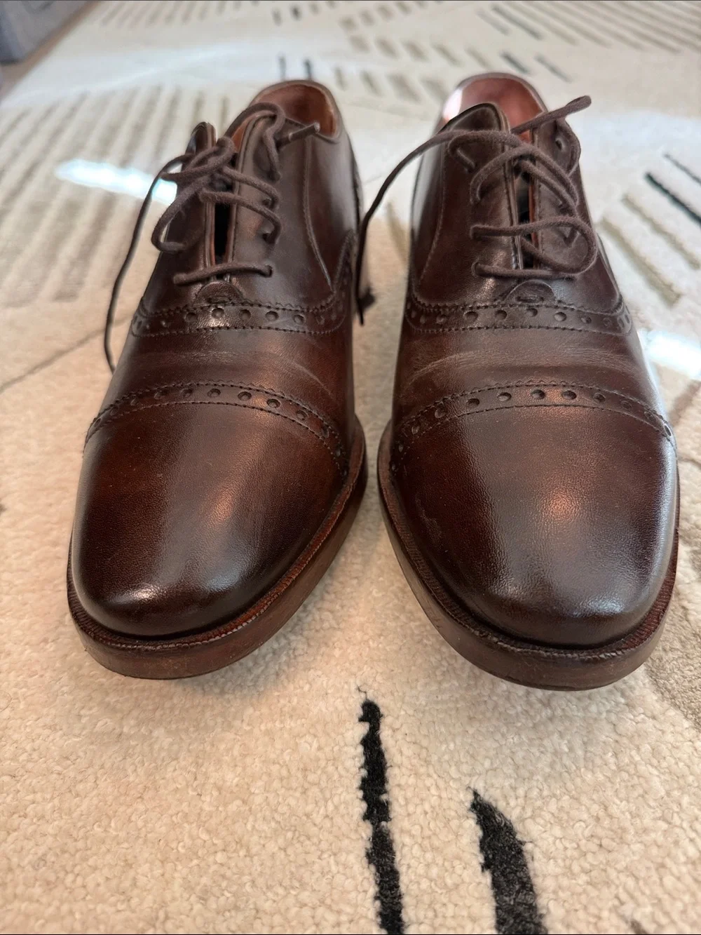 Cole Haan Dark Brown Leather Oxford Brogues
